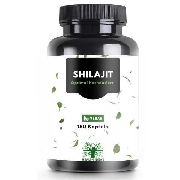 Shilajit Capsules - 1000mg High Dose per Daily Dose - Original from the Himalayas - 120 Vegan Capsules - Laboratory Tested & Premium Quality with Ashwagandha
